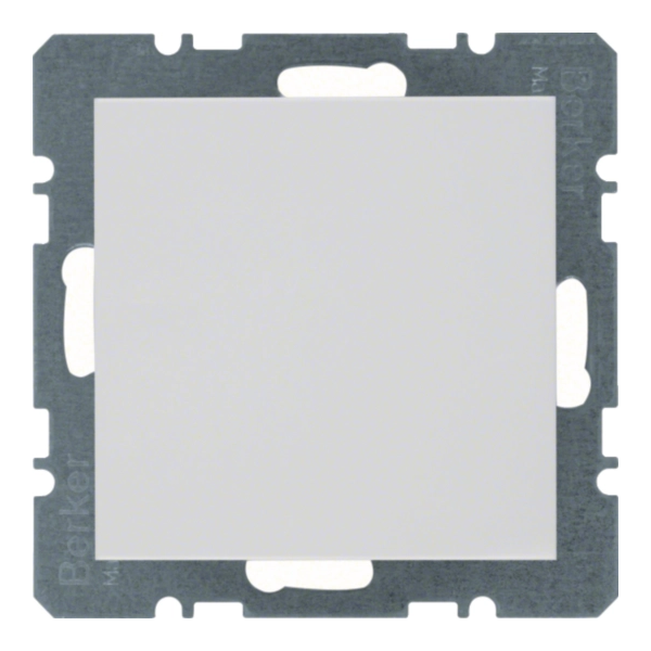 Berker/B.Kwadrat Zaślepka z elementem centralnym śnieżnobiała S.1/B.3/B.7 Glas