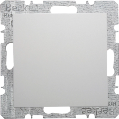 Berker/B.Kwadrat Zaślepka z elementem centralnym biała S.1/B.3/B.7 Glas