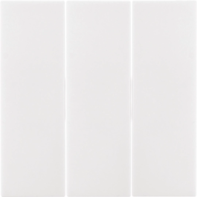 B.Kwadrat Klawisze do łącznika 3-klawiszowego biały