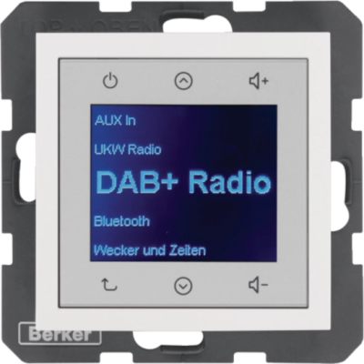 B.x Radio Touch DAB+, Bluetooth biały połysk