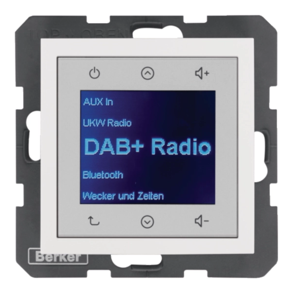 B.x Radio Touch DAB+, Bluetooth biały połysk