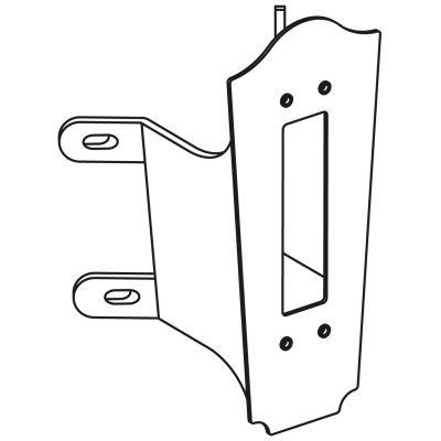 CORNER BRACKET 150 BLACK/GREEN