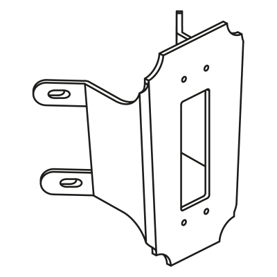 CORNER BRACKET 150 BLACK
