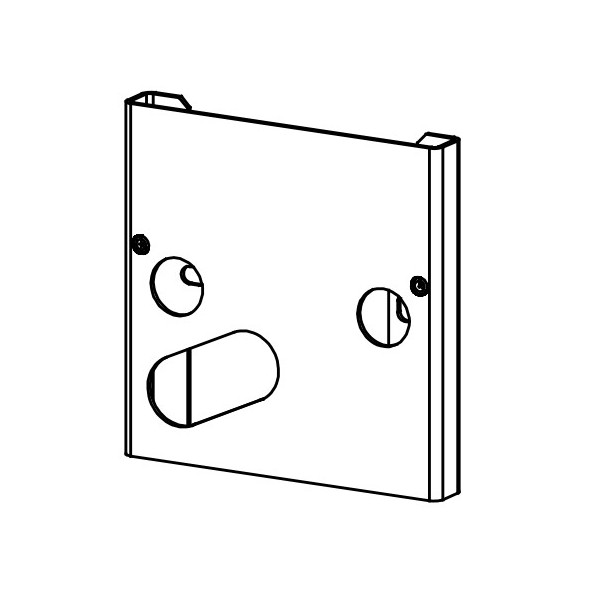 DISTANCE PLATE 157 CEMENT GREY