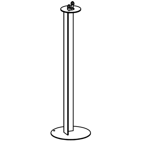 METAL BASE 202 TO GROUND FOR BORG BOLLARD