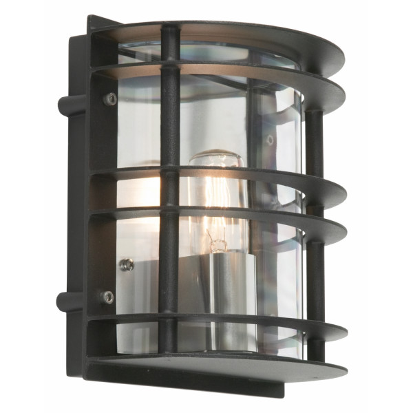 STOCKHOLM 226 BLACK E27 LED 9W CLEAR LAMPSHADE