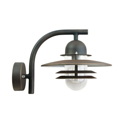 OSLO 240 BLACK/COPPER E27 LED 9W