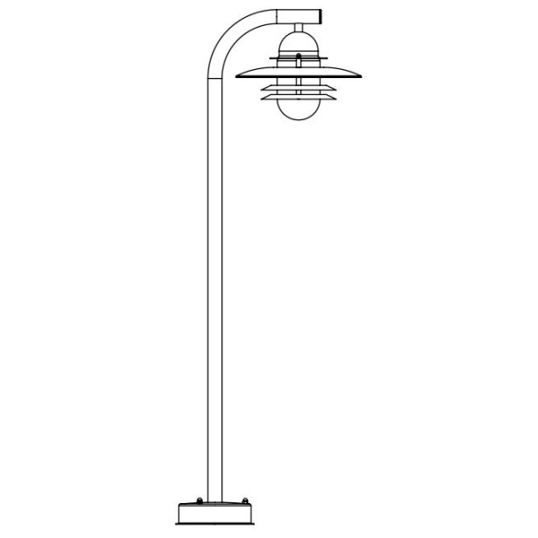 OSLO 245 BLACK/GOLD E27 LED 9W