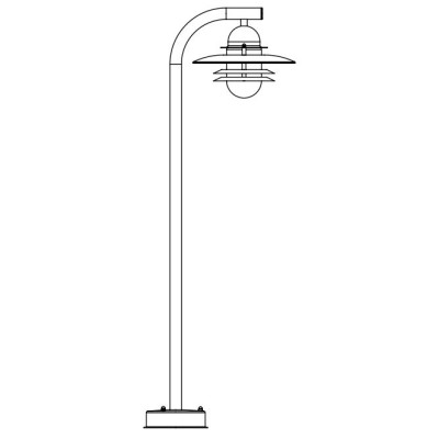 OSLO 245 BLACK/GREEN E27 LED 9W