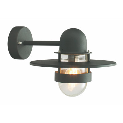 BERGEN 270 BLACK E27 LED 9W ON ARM DOWN
