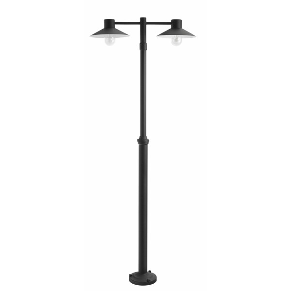 LUND 275 BLACK E27 LED 2 X 9W DOUBLE