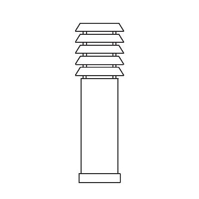 ALTA 293 BLACK/COPPER E27 LED 9W 49CM