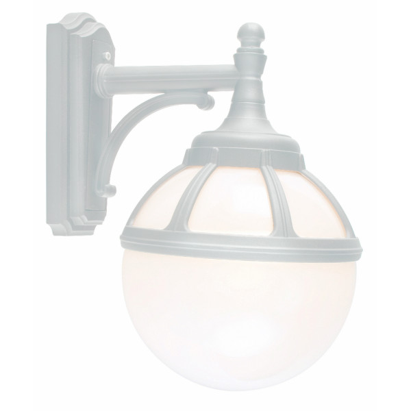 BOLOGNA 311 WHITE E27 LED 9W ON ARM DOWN