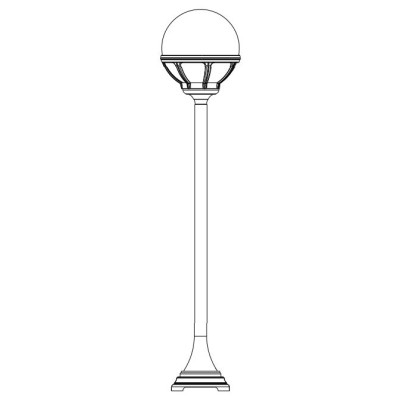 BOLOGNA 315 BLACK/SILVER E27 LED 9W 117,5CM