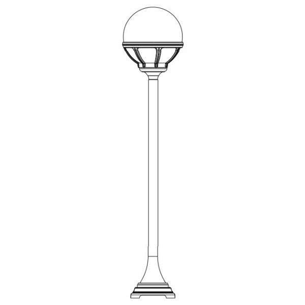 BOLOGNA 315 BLACK/SILVER E27 LED 9W 117,5CM