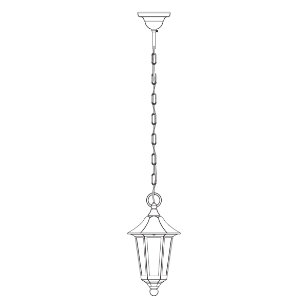 MODENA 351A BLACK/SILVER E27 LED 9W 101CM