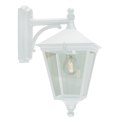 LONDON 481 WHITE E27 LED 9W ON ARM DOWN