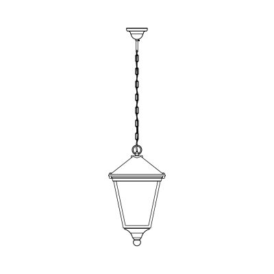 LONDON 493A BLACK/COPPER E27 LED 11W 110CM