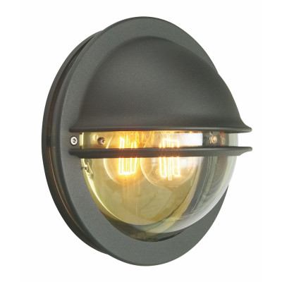BERLIN 610 BLACK E27 LED 9W CLEAR LAMPSHADE