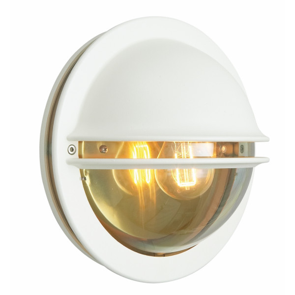 BERLIN 610 WHITE E27 LED 9W CLEAR LAMPSHADE