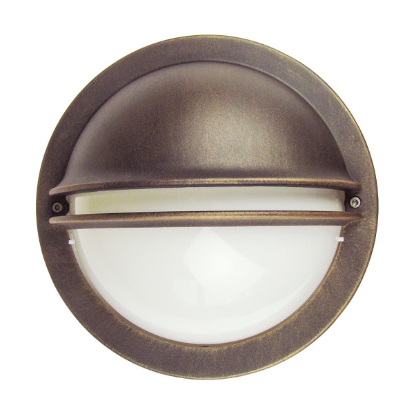 BERLIN 611 BLACK/COPPER E27 LED 9W OPAL LAMPSHADE