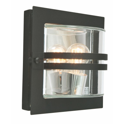 BERN 650 BLACK E27 LED 9W CLEAR LAMPSHADE