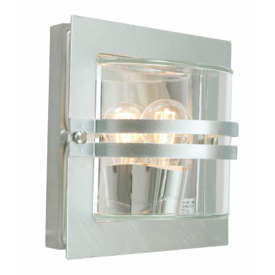 BERN 650 HOT-DIP GALVANIZING E27 LED 9W CLEAR LAMPSHADE