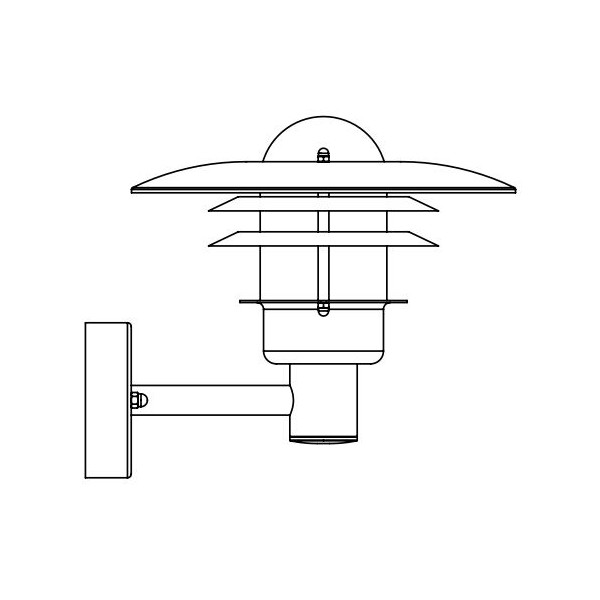 LARVIK 690 BLACK/COPPER E27 LED 9W