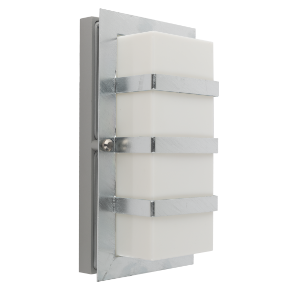 BODEN 860 HOT-DIP GALVANIZING E27 LED 9W OPAL LAMPSHADE