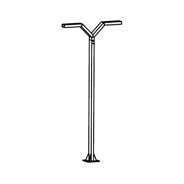 TRYSIL 1006 ALUMINUM 2xLED 16,3W 3000K 263CM