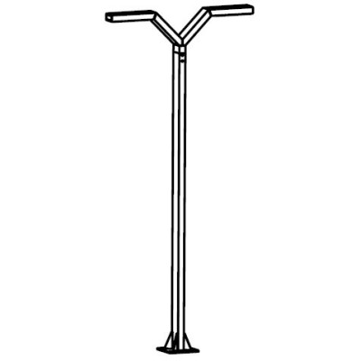 TRYSIL 1010 ALUMINUM 2xLED 16,3W 3000K 263CM