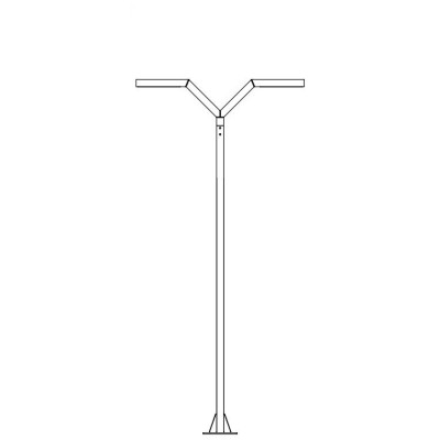 TRYSIL 1012 GRAPHITE 4xLED 34W 3000K 300CM