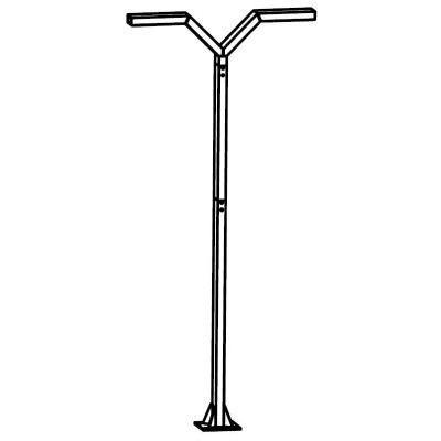 TRYSIL 1034 GRAPHITE 2xLED 23,3W 3000K 350CM