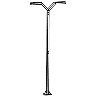 TRYSIL 1042 ALUMINUM 2xLED 23,3W 3000K 400CM