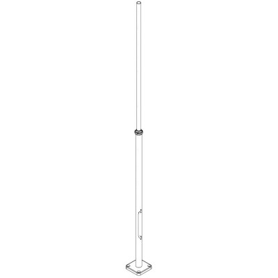LAMPPOST 1255 COPPER BROWN o50 260-400CM REVISION DOOR