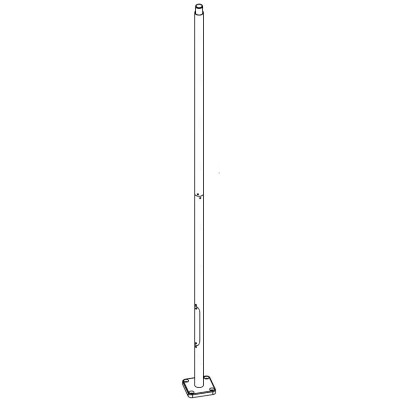 LAMPPOST 1257 ALUMINIUM o60 400CM REVISION DOOR