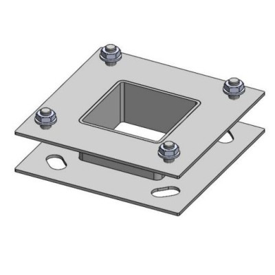 ADAPTER 1259 FOR LAMPPOST SQUARE BASE 4xM14 SCREWS 160/180 ACCESSORY