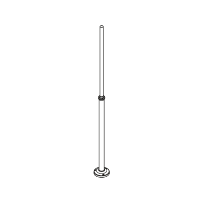 LAMPPOST 1270 GRAPHITE o50 220-320CM