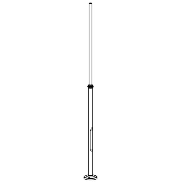 LAMPPOST 1273 WHITE o50 220-320CM REVISION DOOR