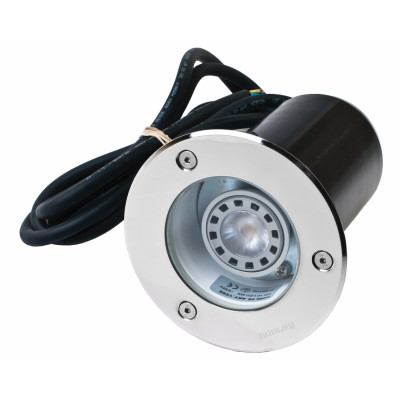 RENA 1550 STAINLESS STEEL LED Gu10 5,3W 3000K TRANSPARENT