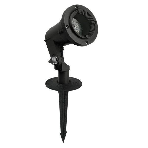 SANDE 1592 BLACK LED Gu10 5,4W 3000K SPIKE
