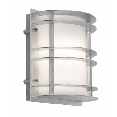 STOCKHOLM 1600 HOT-DIP GALVANIZING LED 8W 3000K OPAL LAMPSHADE