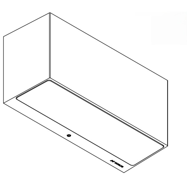ASKER SMALL PRO 1721 CORTEN STEEL 2xLED 9,9W 3000K NO