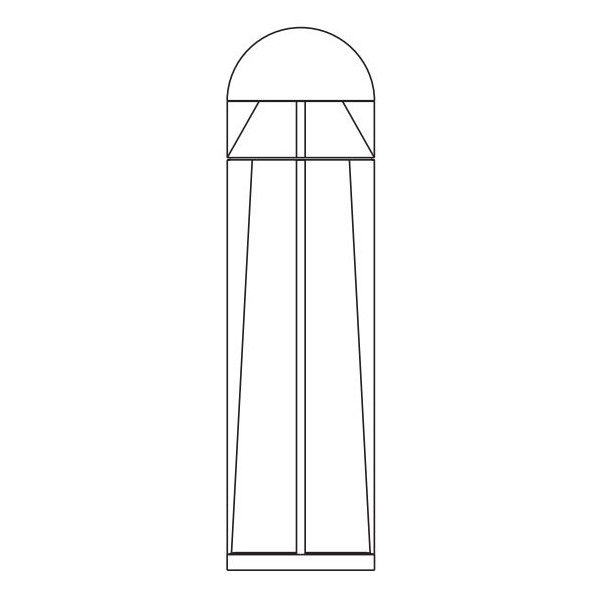 NARVIK II 1850 CORTEN STEEL LED 22,2W 3000K SATIN SHADE