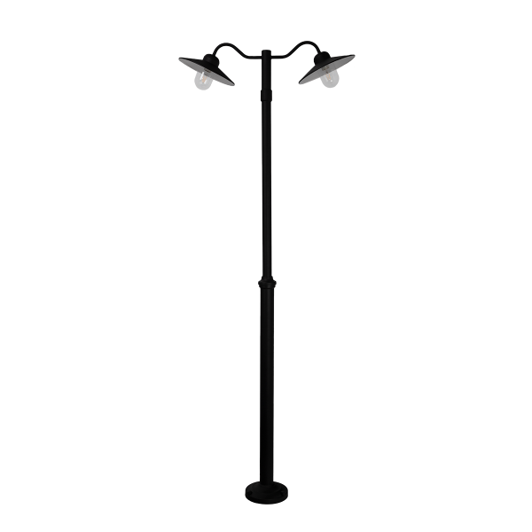 KARLSTAD 2032 BLACK 2xE27 LED 2X 9W COMPLETE WITH A POLE