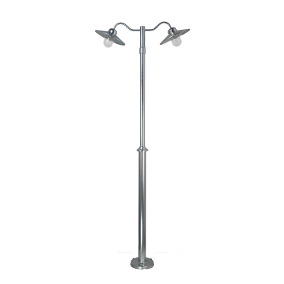 KARLSTAD 2032 HOT-DIP GALVANIZING 2xE27 LED 2X 9W COMPLETE WITH A POLE
