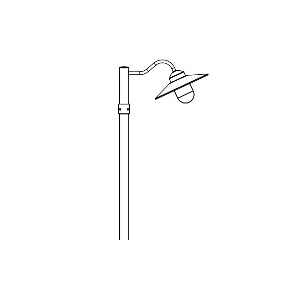 KARLSTAD 2033 BLACK/COPPER E27 LED 9W COMPLETE WITH A POLE