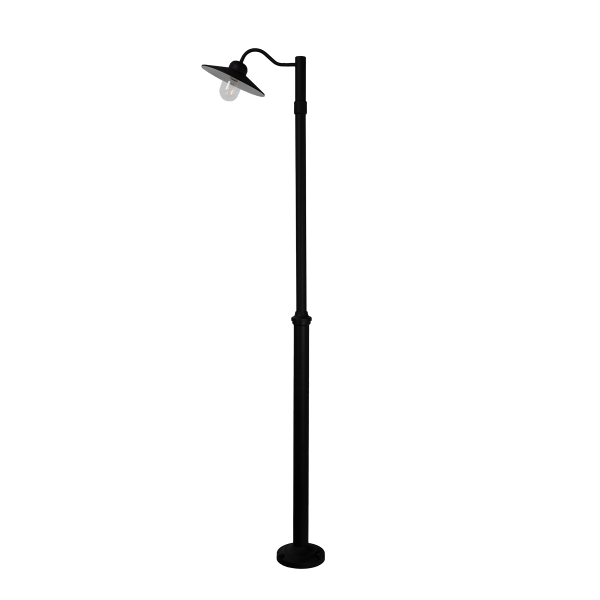 KARLSTAD 2033 BLACK E27 LED 9W COMPLETE WITH A POLE