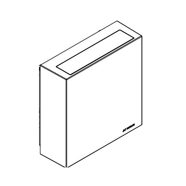 NORA 10,3W TRANSPARENT 2464 CORTEN STEEL 2xLED 10,3W 3000K UP / DOWN