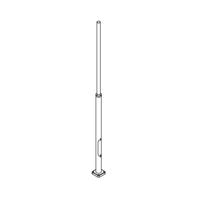LAMPPOST 3004 ALUMINIUM FI 60 360-450CM